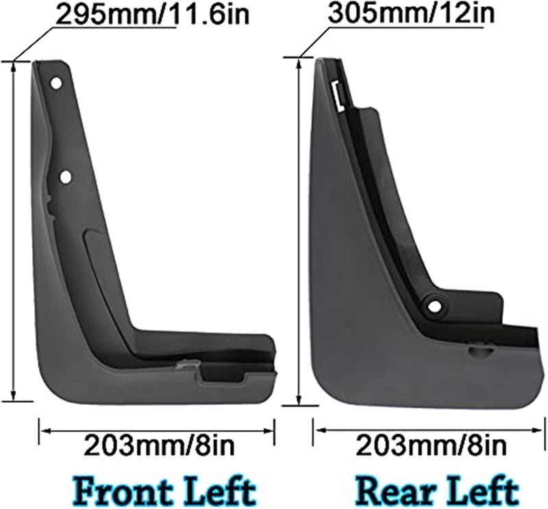 DEMULAX 4Pcs Mud Flaps for 3 Series E46 (1997-2006) - Image 3