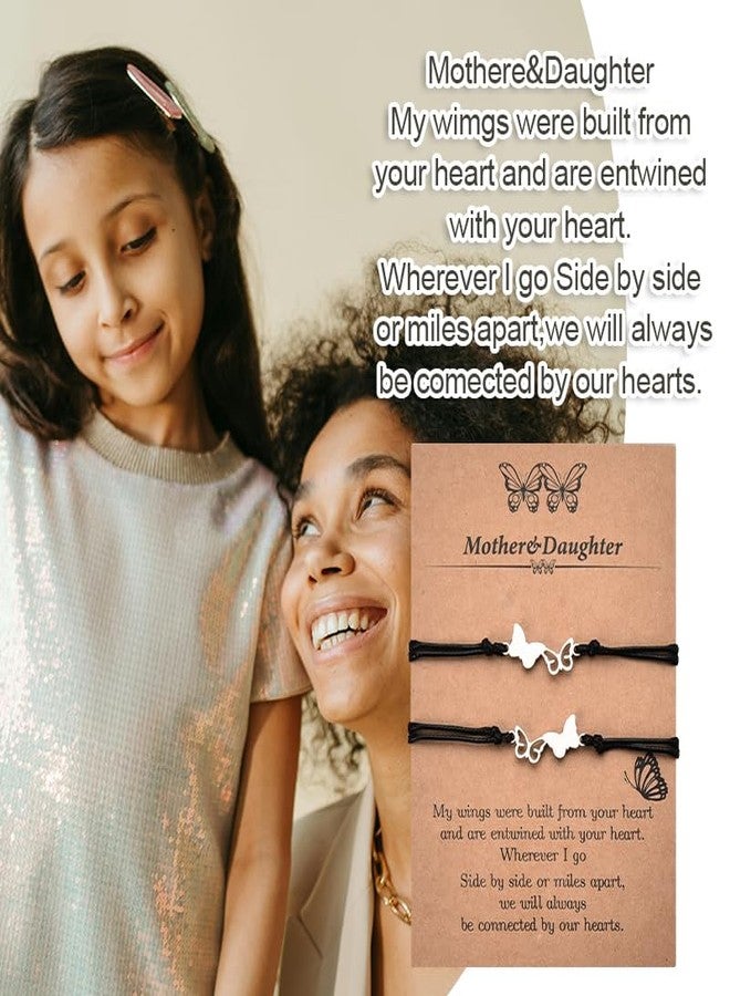 YangQian Matching Mom and Daughter Bracelets for Women Mothers Day Gifts for Mama Birthday Gifts Bracelet Long Distance Miles Apart Mom Gifts Mommy Keepsake Gift Ideas Mum Presents for Wedding Mom Accessories - Image 2