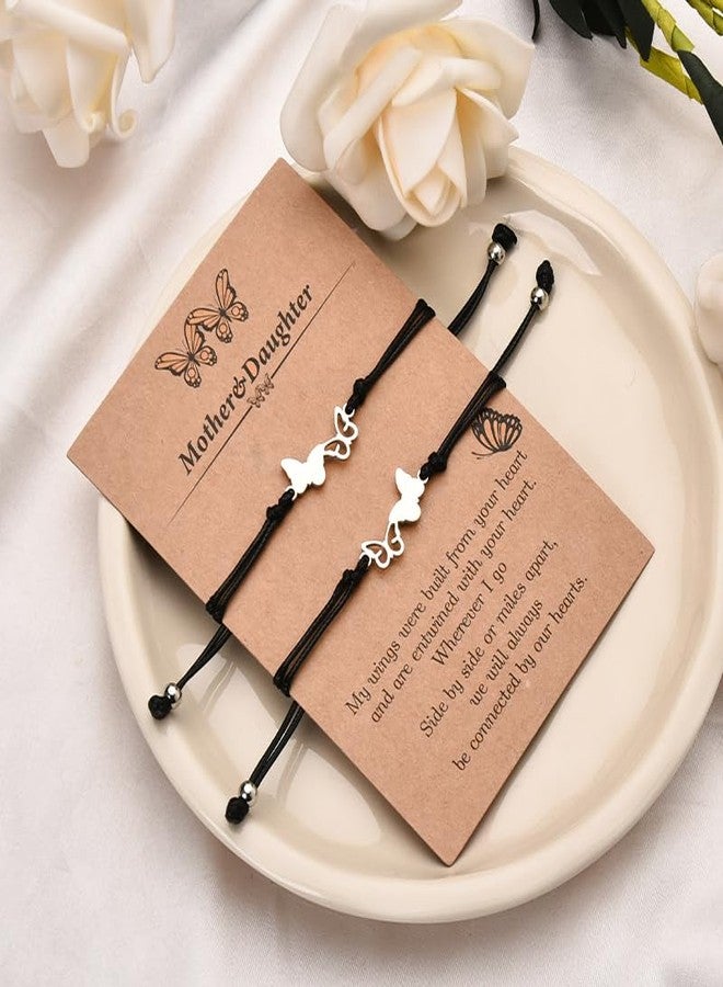 YangQian Matching Mom and Daughter Bracelets for Women Mothers Day Gifts for Mama Birthday Gifts Bracelet Long Distance Miles Apart Mom Gifts Mommy Keepsake Gift Ideas Mum Presents for Wedding Mom Accessories - Image 4