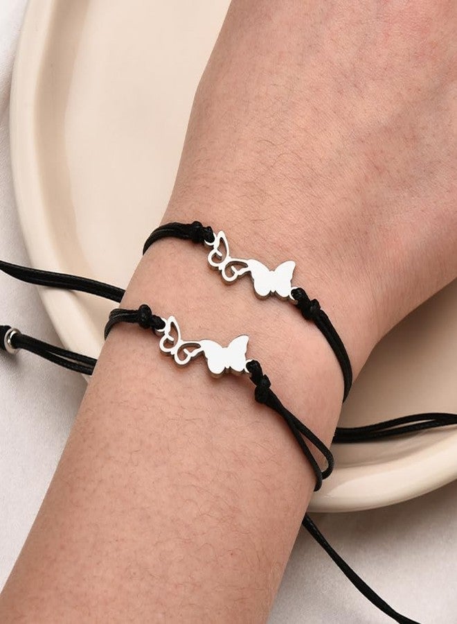 YangQian Matching Mom and Daughter Bracelets for Women Mothers Day Gifts for Mama Birthday Gifts Bracelet Long Distance Miles Apart Mom Gifts Mommy Keepsake Gift Ideas Mum Presents for Wedding Mom Accessories - Image 3