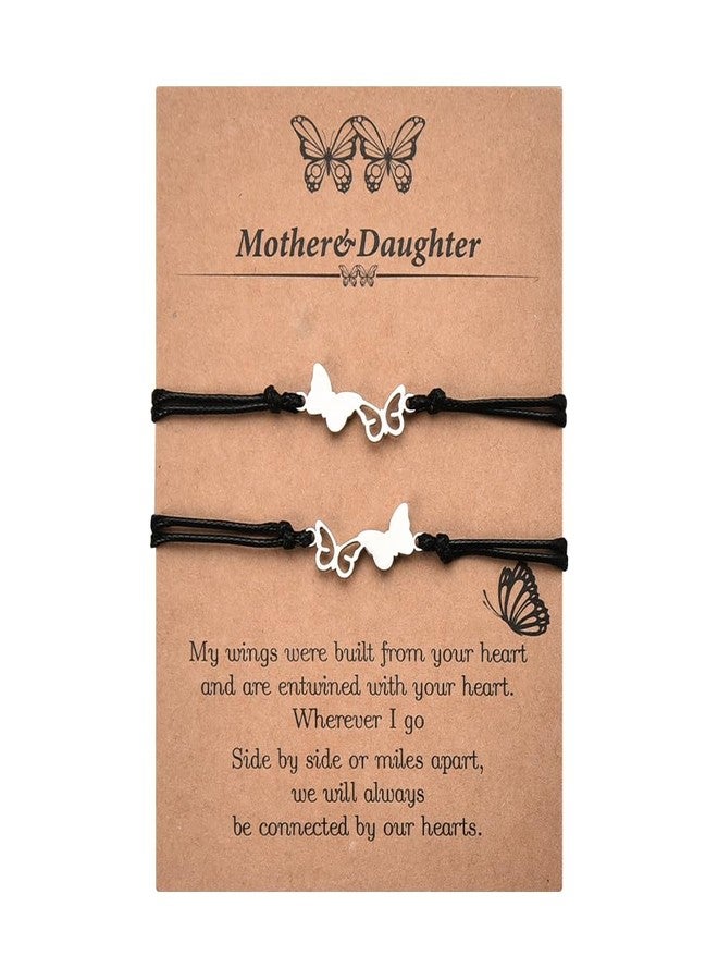 YangQian Matching Mom and Daughter Bracelets for Women Mothers Day Gifts for Mama Birthday Gifts Bracelet Long Distance Miles Apart Mom Gifts Mommy Keepsake Gift Ideas Mum Presents for Wedding Mom Accessories - Image 1
