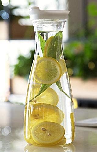 THW Polycarbonate Unbreakable Decanter Jug 18 Litre Break Resistant Wine Water Juice Soft Drinks Bottle with Lid Safe for Acidic Juices Ergonomic Handle for Easy Pouring