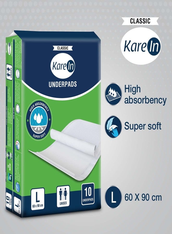 KareIn فوط كارين كلاسيك الصحية، مقاس كبير 60 × 90 سم، 20 فوطة، امتصاص فائق، مانعة للتسرب، عبوة من قطعتين - Image 4