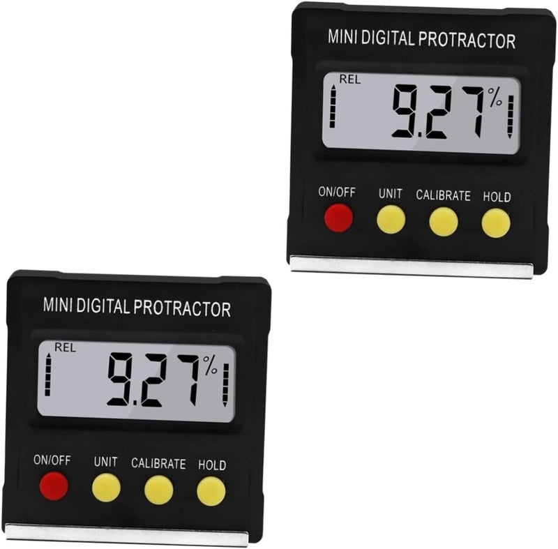2 Pack Digital Angle Inclinometer Electronic Display Tilt Gauge for Construction Surveying - Image 1