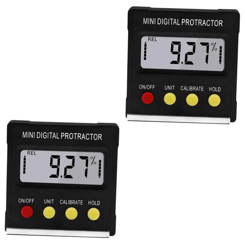 2 Pack Digital Angle Inclinometer Electronic Display Tilt Gauge for Construction Surveying - Image 2