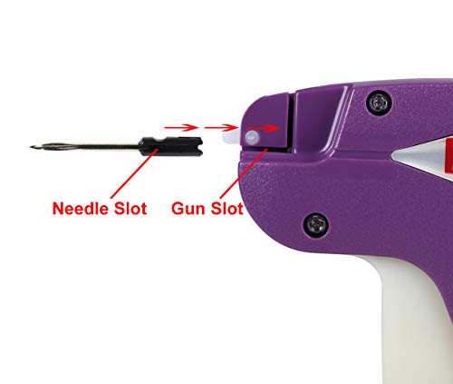 PAG Standard Tagging Gun Price Tag Attacher Gun for Clothing with 5 Needles and 2000 2inch Barbs Fasteners, Purple - Image 3