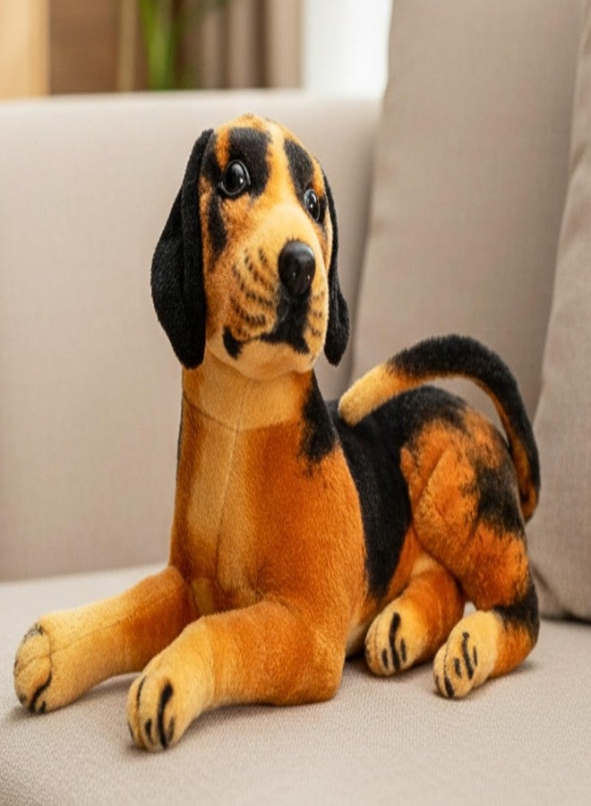 Tickles German Shepherd Dog Soft Stuffed Plush Animal Toy for Kids Boys & Girls Birthday Gifts Car & Room Decor (Size: 28 cm Color: Black & Brown) - Image 2