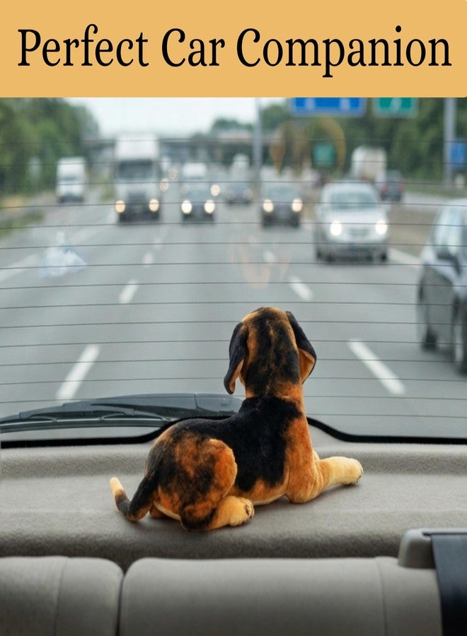 Tickles German Shepherd Dog Soft Stuffed Plush Animal Toy for Kids Boys & Girls Birthday Gifts Car & Room Decor (Size: 28 cm Color: Black & Brown) - Image 4
