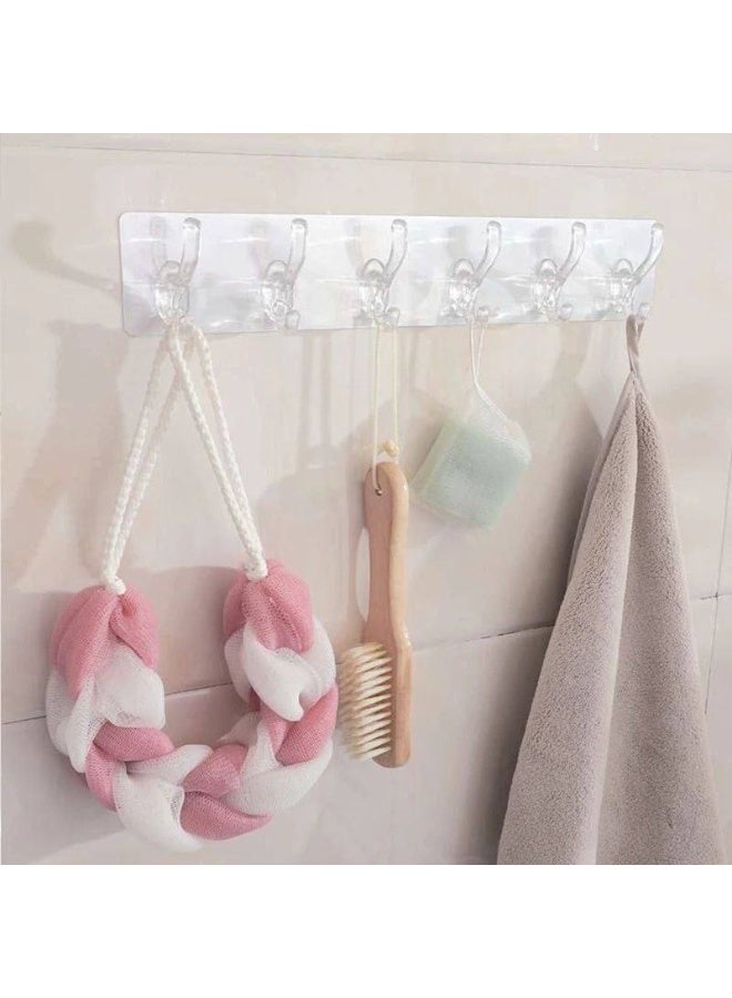 Flexible transparent hook hanger with 6 hooks - Image 4