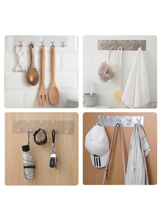 Flexible transparent hook hanger with 6 hooks - Image 5