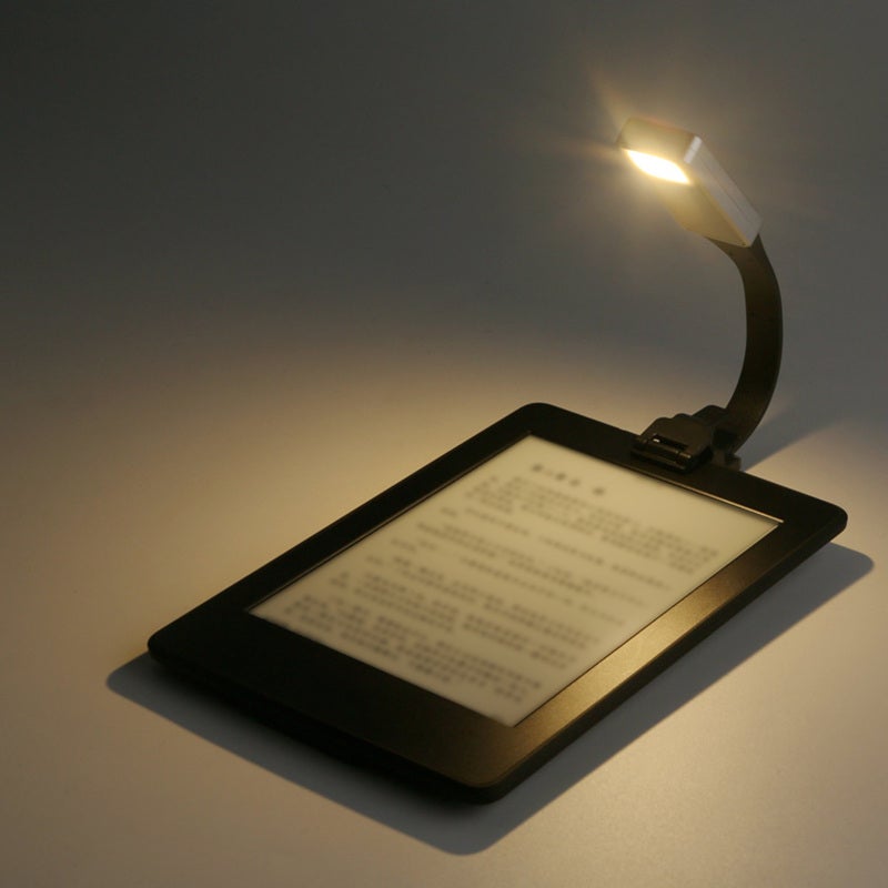 Led Clip On Book Light: 3 Color Temperatures Stepless Dimming, Compact Handy Design - Broad Narrow Adjustable Beam, Rechargeable Clip On Book Light for Reading Paper Books, E-Books, Power Outages, Car - Image 2