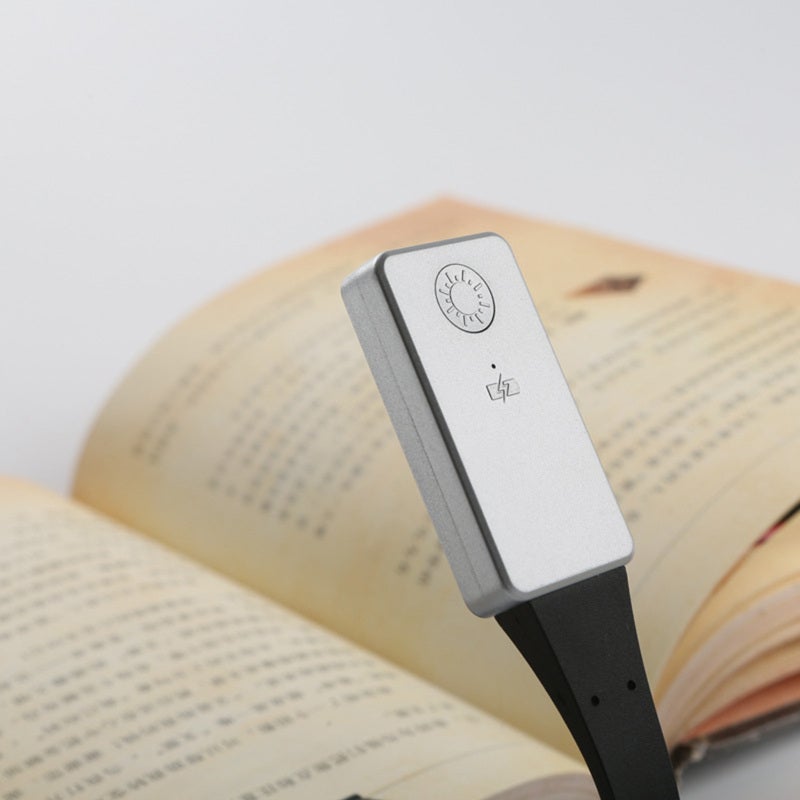 Led Clip On Book Light: 3 Color Temperatures Stepless Dimming, Compact Handy Design - Broad Narrow Adjustable Beam, Rechargeable Clip On Book Light for Reading Paper Books, E-Books, Power Outages, Car - Image 3