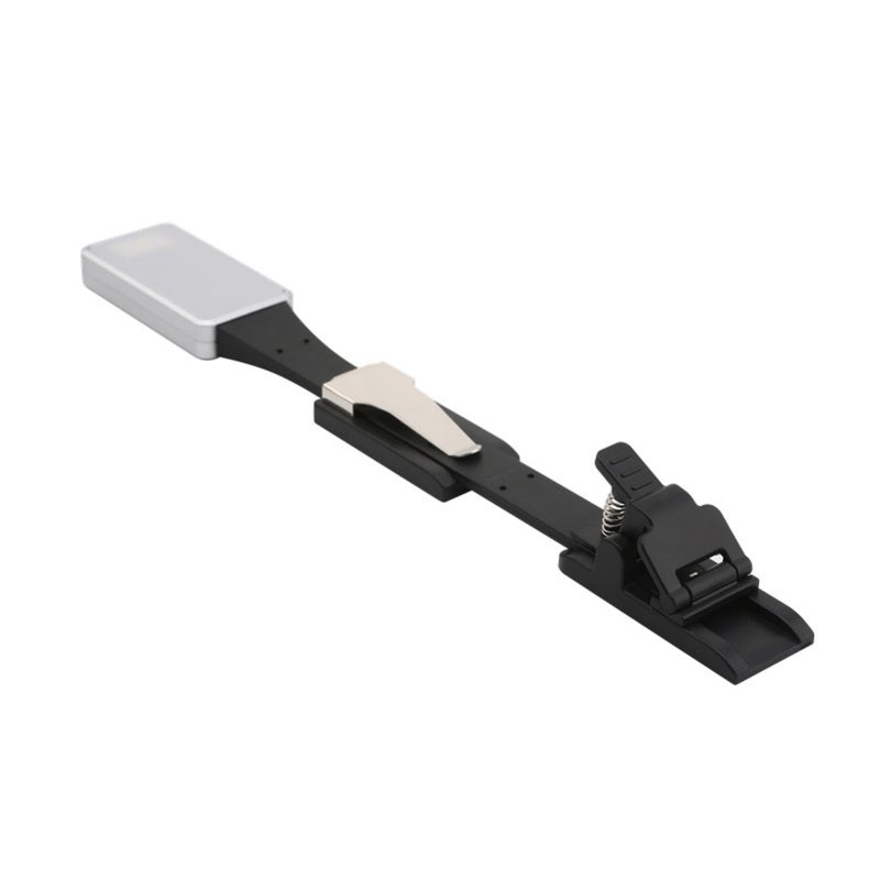 Led Clip On Book Light: 3 Color Temperatures Stepless Dimming, Compact Handy Design - Broad Narrow Adjustable Beam, Rechargeable Clip On Book Light for Reading Paper Books, E-Books, Power Outages, Car - Image 1