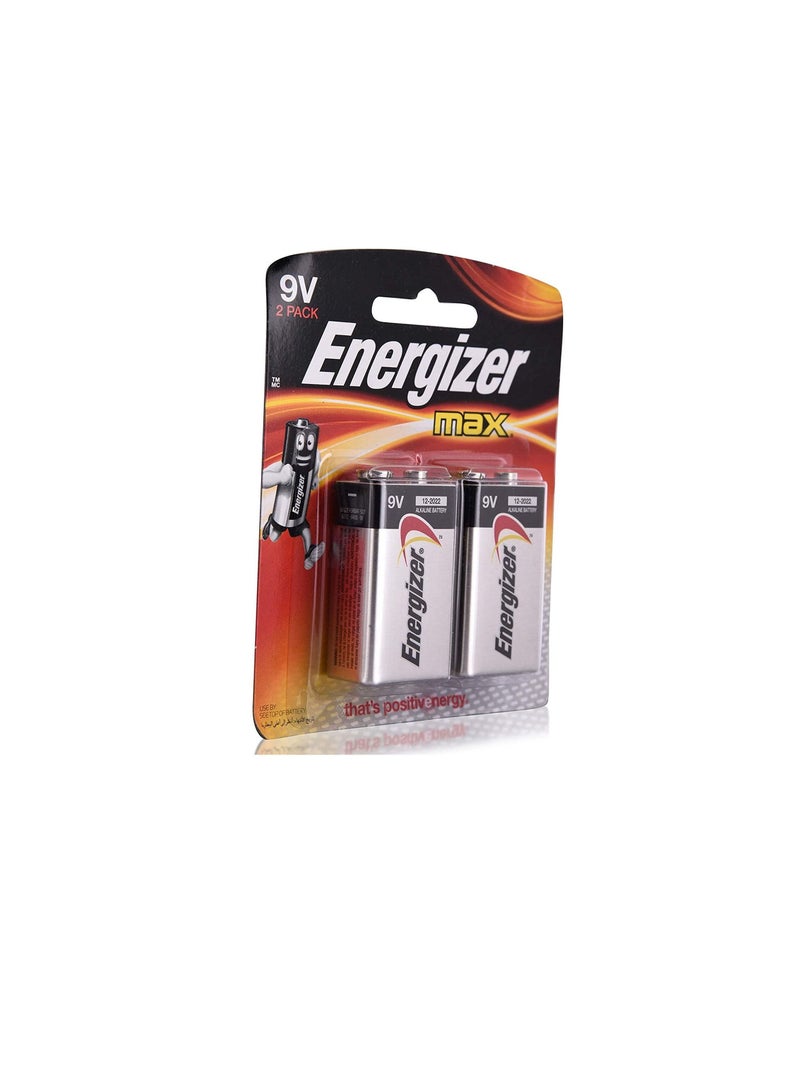 Energizer Energizer Max Alkaline 9V Battery - Pack of 2  - Image 2