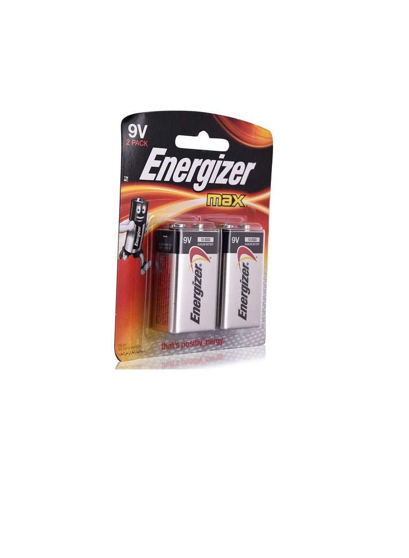 Energizer Energizer Max Alkaline 9V Battery - Pack of 2  - Image 1
