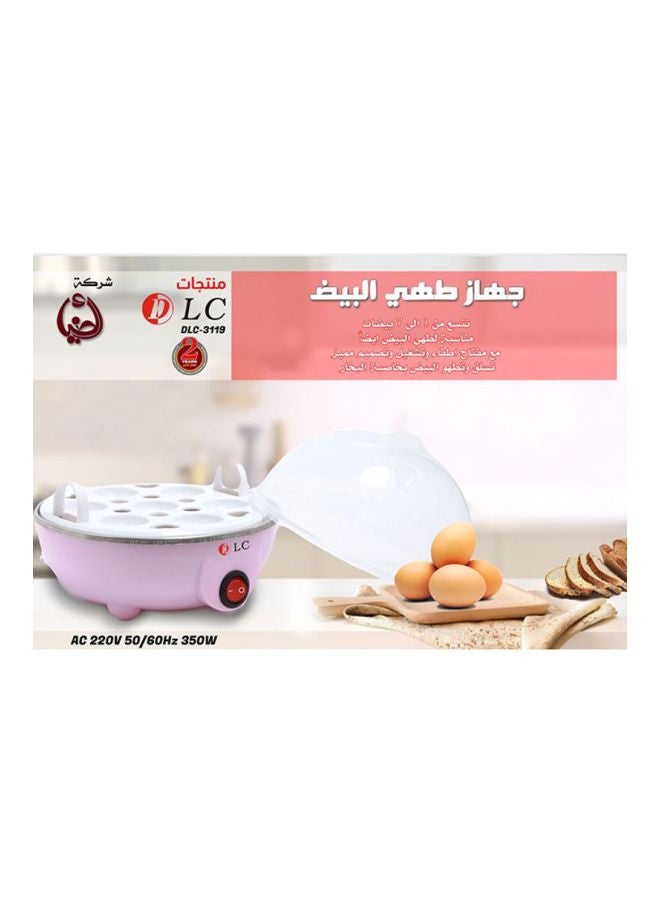 دي إل سي  جهاز طهي البيض بالبخار من طبقتين سعة 14 بيضة 350 W 6902016009275 وردي/أبيض - Image 3