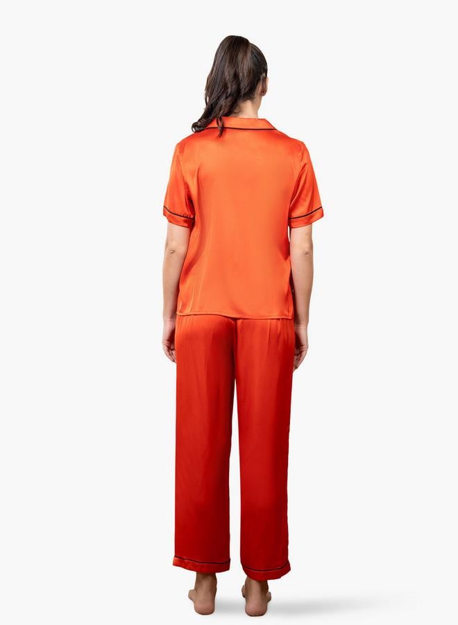 Aadaraya Collared Shirt and Pyjama Set - Image 3