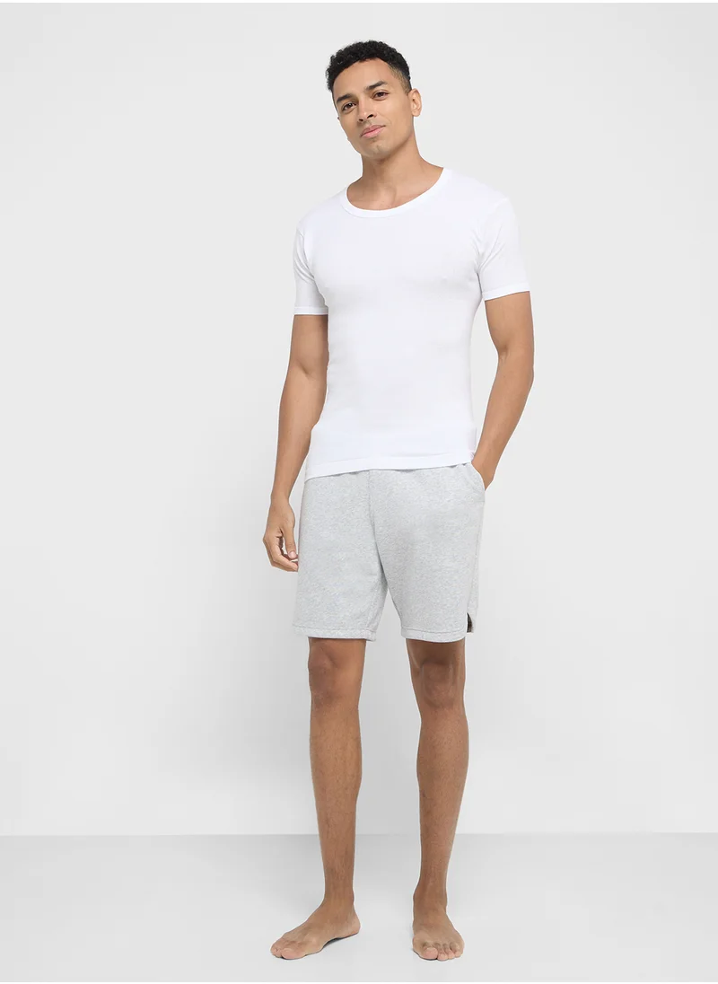 سفنتي فايف بيسيكس Pack of 3 Ribbed T-Shirt