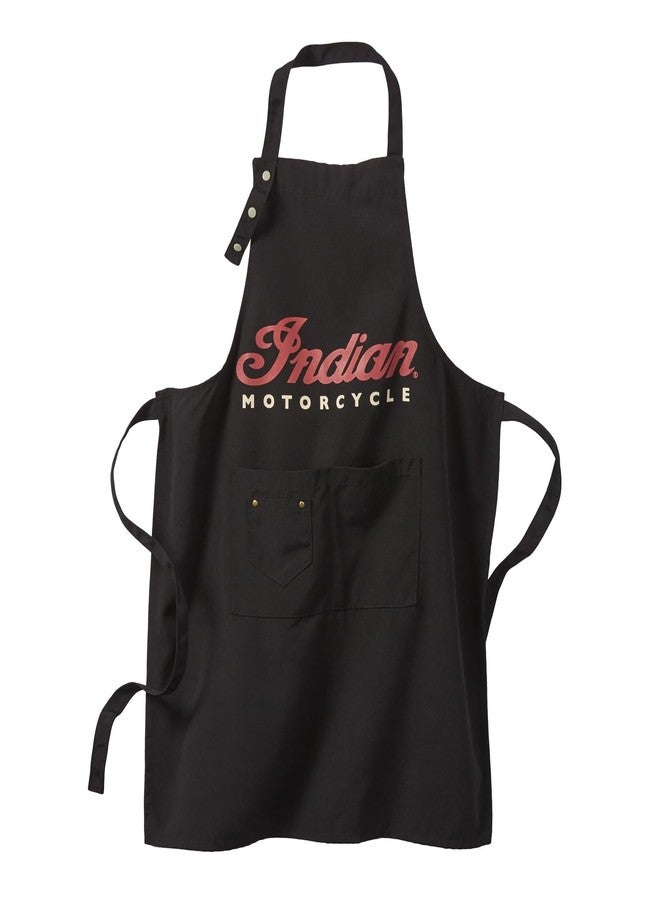 Indian Motorcycle Unisex Motorcycle BBQ Apron 2861348,Black,One Size - Image 1