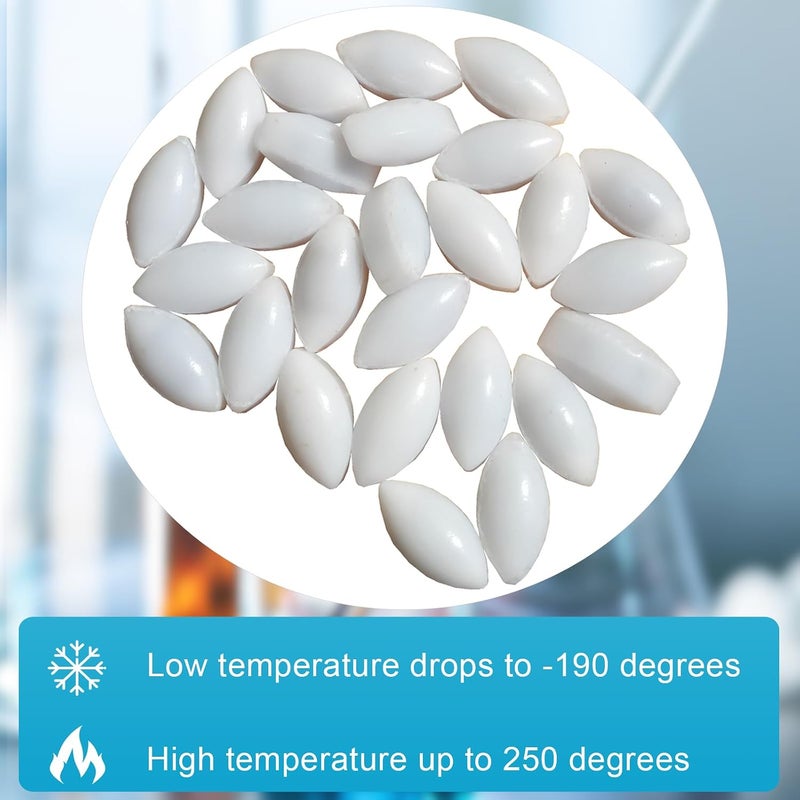 BBTCTY Magnetic Stirrer Stir Bar PTFE Magnetic Mixer Stir Bars (5X10mm, Olive Shape, 10pcs) - Image 4