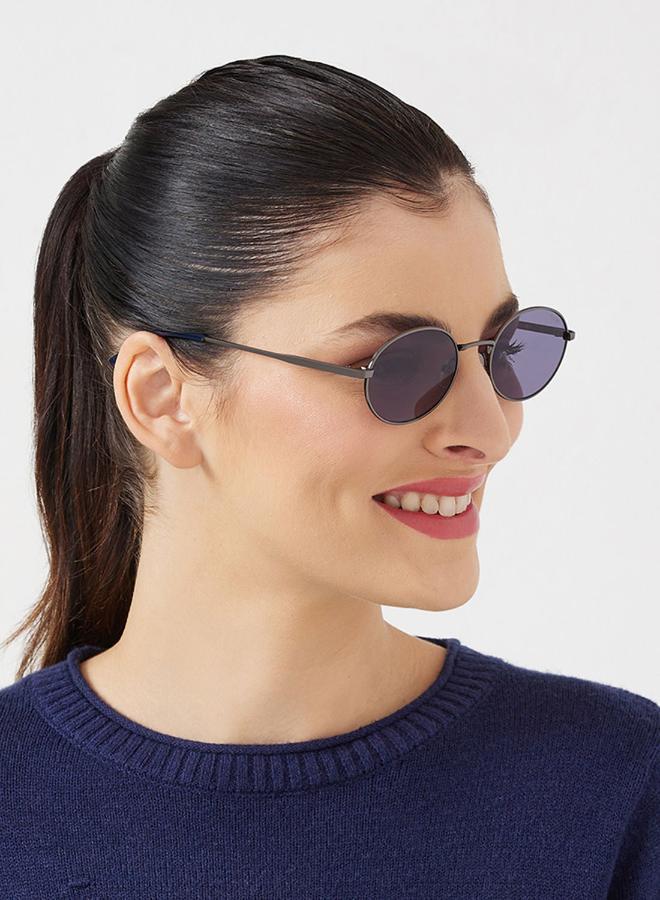 Blackout Base,Unisex Sunglasses, Oval Sunglasses, UV Protection: UV400 (Grey,Brown) - Image 5