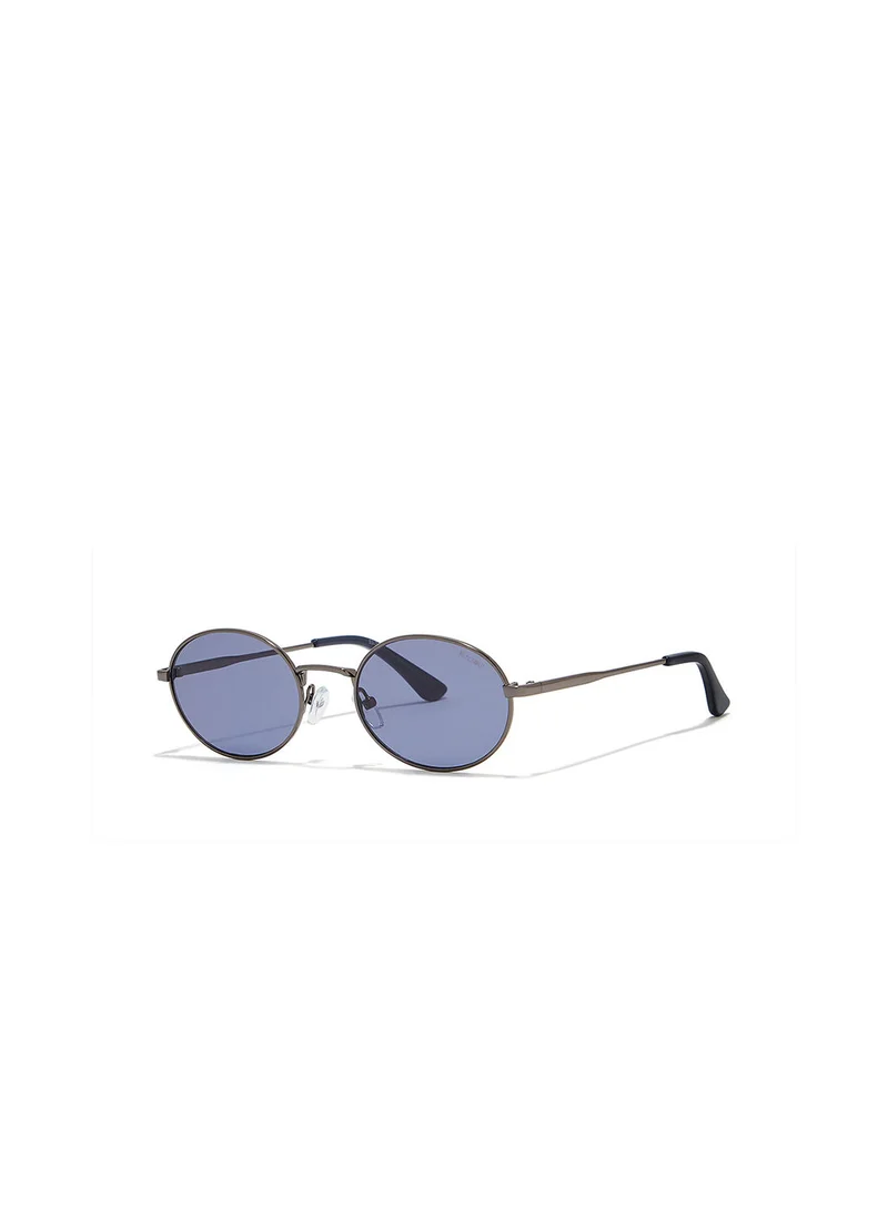Blackout Base,Unisex Sunglasses, Oval Sunglasses, UV Protection: UV400 (Grey,Brown)