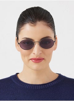 Blackout Base,Unisex Sunglasses, Oval Sunglasses, UV Protection: UV400 (Grey,Brown)  - Image 4