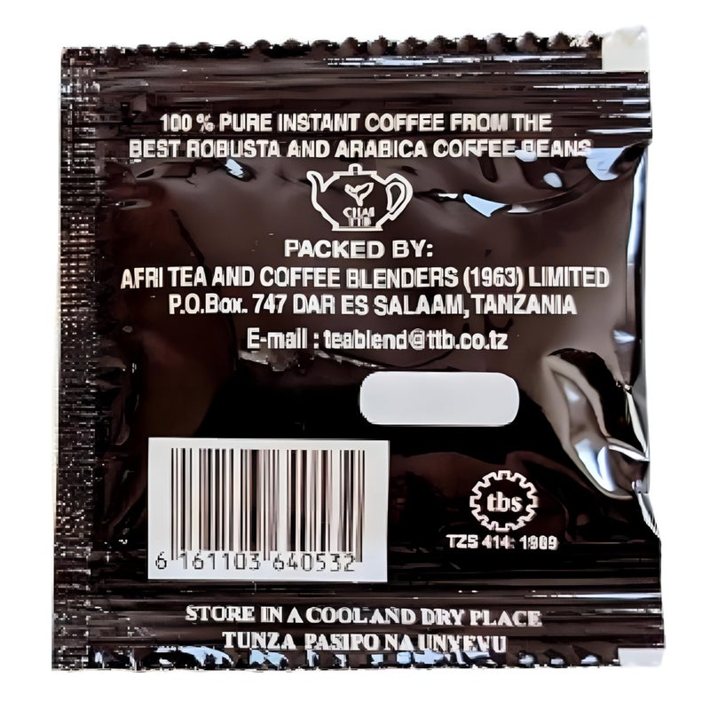 Cougar Africafe Organic Instant Coffee Made In Africa, 100% Arabica and Robusta Resealable Bag Pack of 8x1.6g Each (Imported) - Image 2