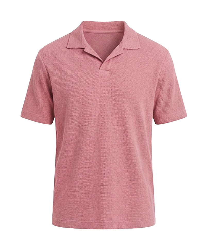 Onda Plain Polo Tshirt for Men -  pink - Image 1