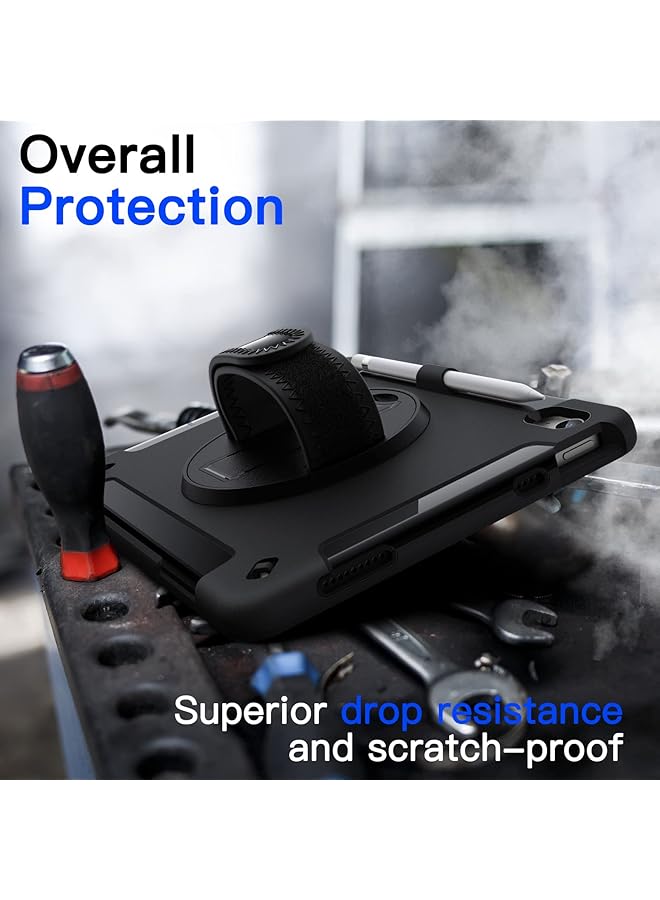 Jetech Case For Ipad 10 10.9-Inch 2022 Model 10Th Generation With Built-In Screen Protector Protective Shockproof Rugged Tablet Cover 360 Degree Rotating Hand Strap Stand Black - Image 4