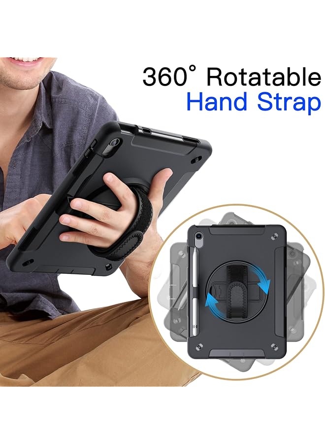 Jetech Case For Ipad 10 10.9-Inch 2022 Model 10Th Generation With Built-In Screen Protector Protective Shockproof Rugged Tablet Cover 360 Degree Rotating Hand Strap Stand Black - Image 5