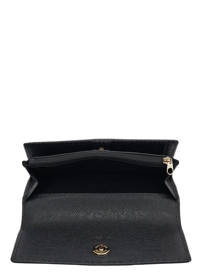 Da Milano Premium Leather Wallet for Women | Multi Compartment Travel Wallet - Black (10127C) - Image 4