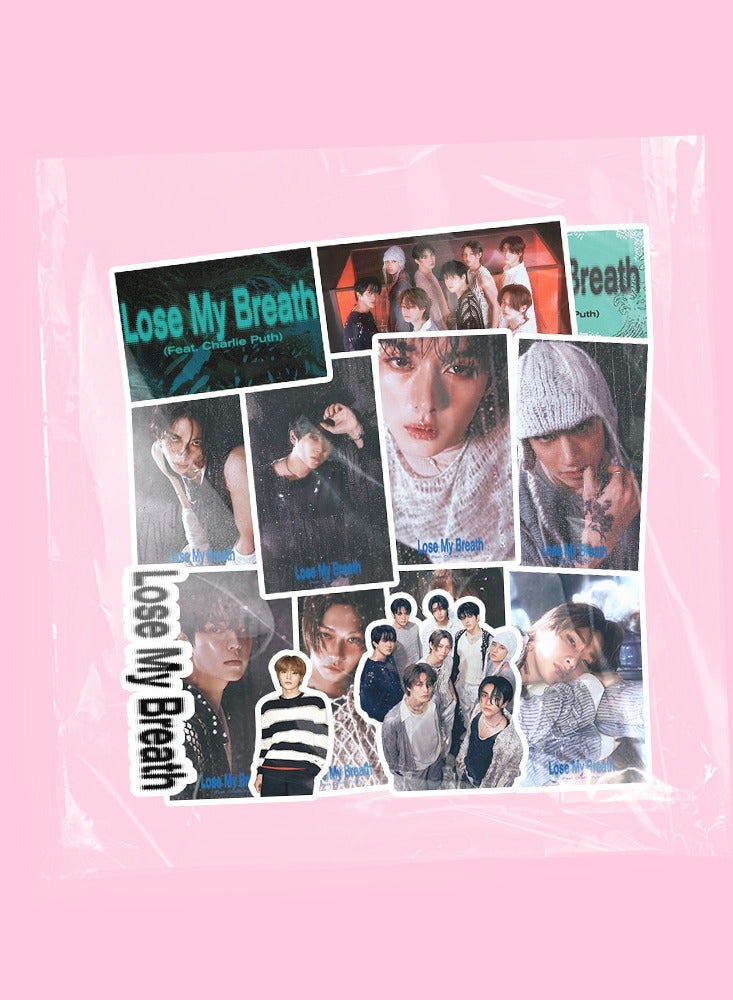 103Pcs Stray Kids Lose My Breath Sticker Pack K-POP 2025 Kpop merch Stray Kids SKZ HOP Waterproof Sticker Laptop Sticker Water bottle SKZOO HIPTAPE Cartoon sticker Set  - Image 4
