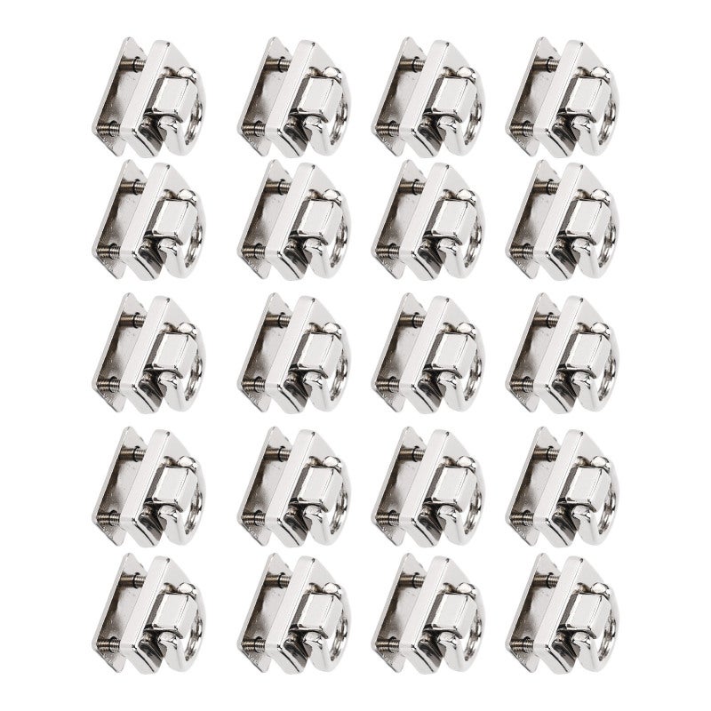 D Ring Rivets 20Pcs Silver Zinc Alloy 360 Rotatable Strong Construction Leathercraft Rivets - Easy To Install Diy Bag Accessories For Leather Working, Handbags, Pet Collars - Image 4