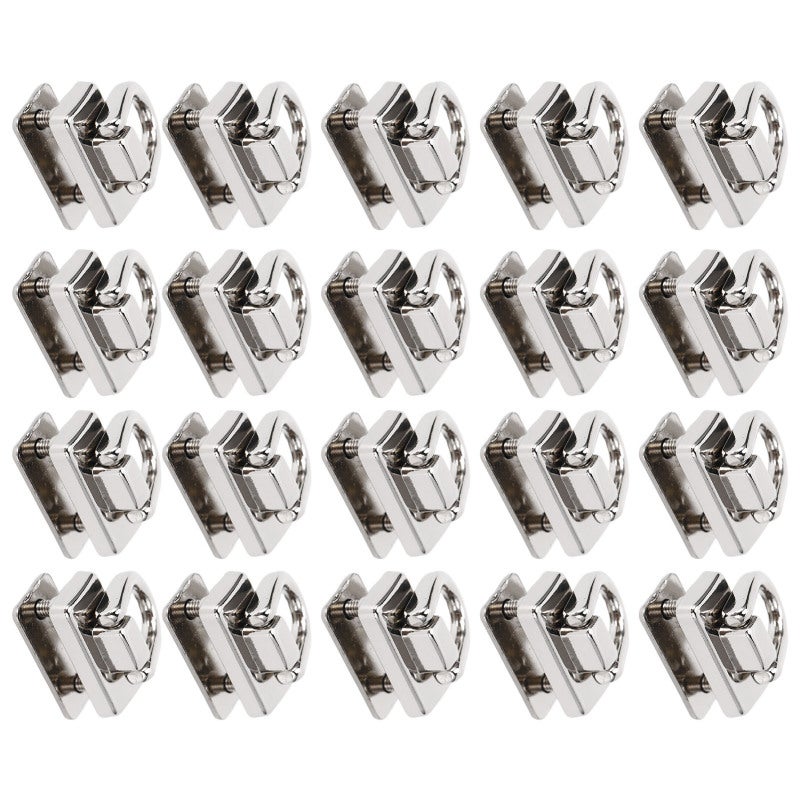 D Ring Rivets 20Pcs Silver Zinc Alloy 360 Rotatable Strong Construction Leathercraft Rivets - Easy To Install Diy Bag Accessories For Leather Working, Handbags, Pet Collars - Image 5