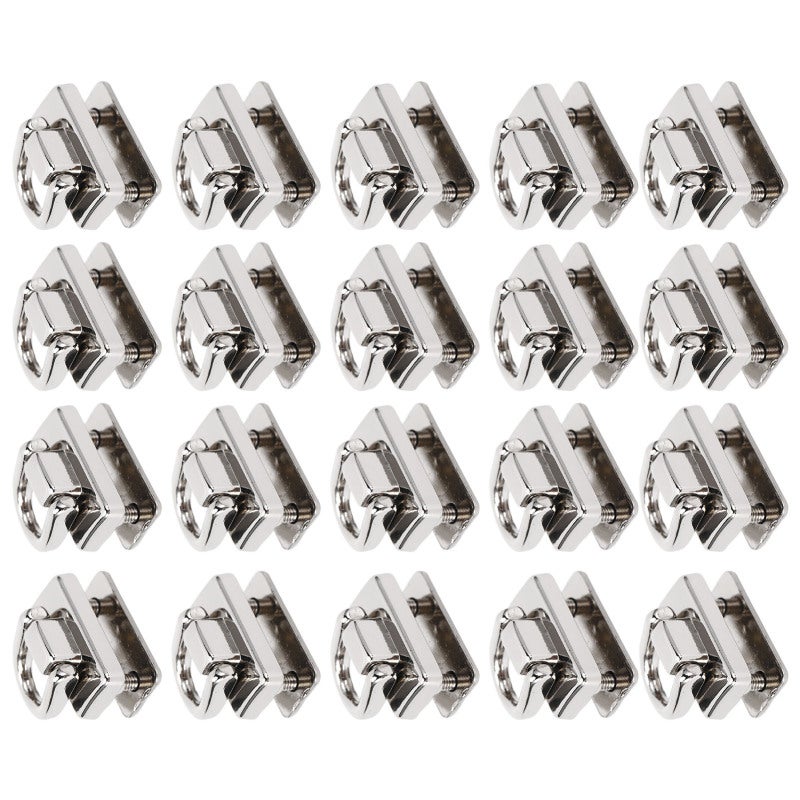 D Ring Rivets 20Pcs Silver Zinc Alloy 360 Rotatable Strong Construction Leathercraft Rivets - Easy To Install Diy Bag Accessories For Leather Working, Handbags, Pet Collars - Image 3