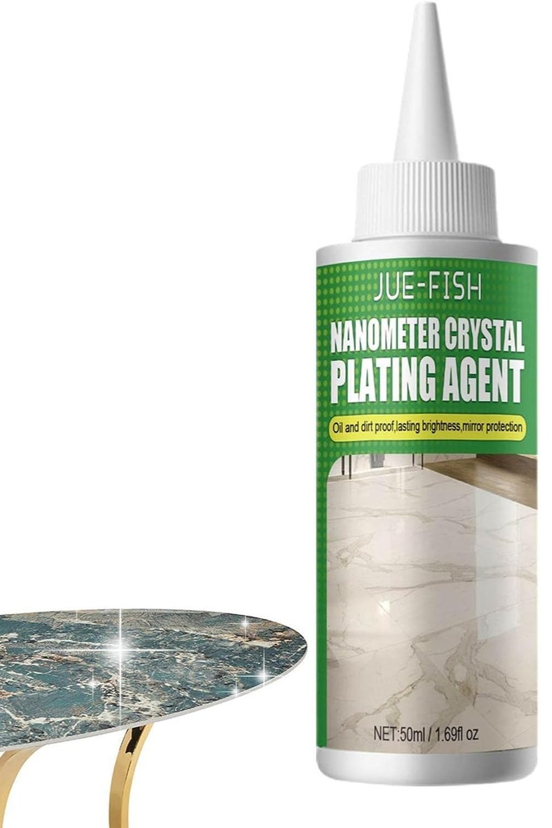 JUE-FISH Nanometer Crystal Plating Agent 50ml – Nano Coating for Floor, Tile, Glass, Bathroom & Car Surfaces – High Gloss & Oil Repellent Protection  - Image 5