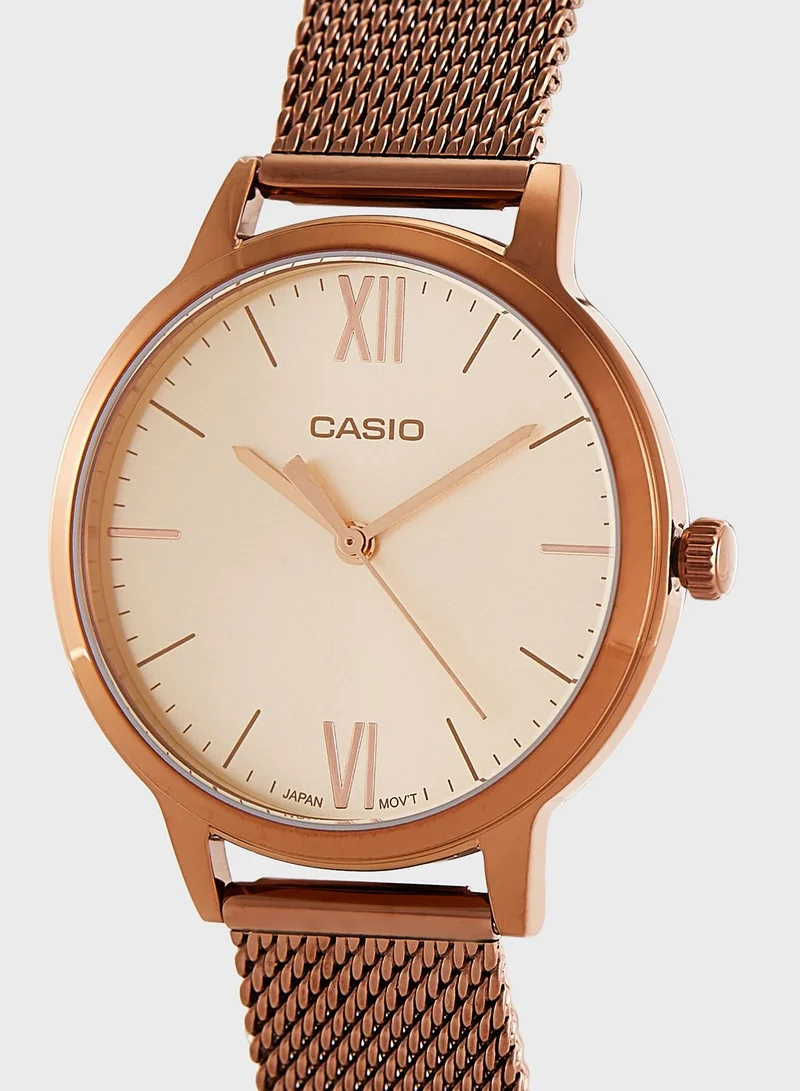 CASIO Steel Strap Analog Watch