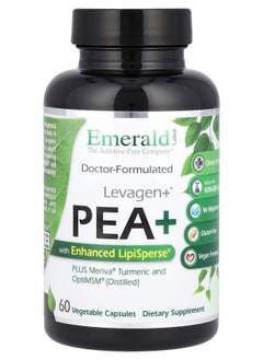 Emerald Laboratories Levagen+® Pea+ with Enhanced LipiSperse® 60 Vegetable Capsules 