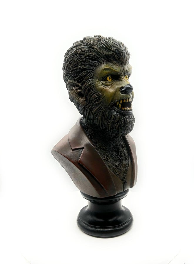 RUSTIX Wolfman Bust Statue – Realistic Werewolf Collectible Figurine – Halloween Horror Décor – Classic Monster-Inspired Gothic Oddities Gift – Resin Horror Statue for Fans - Image 2