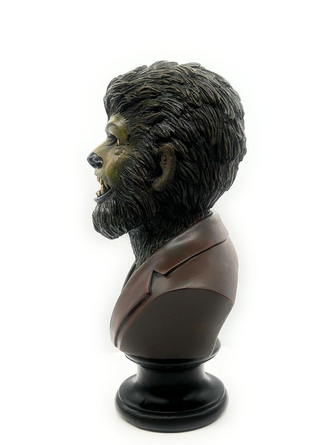 RUSTIX Wolfman Bust Statue – Realistic Werewolf Collectible Figurine – Halloween Horror Décor – Classic Monster-Inspired Gothic Oddities Gift – Resin Horror Statue for Fans - Image 5