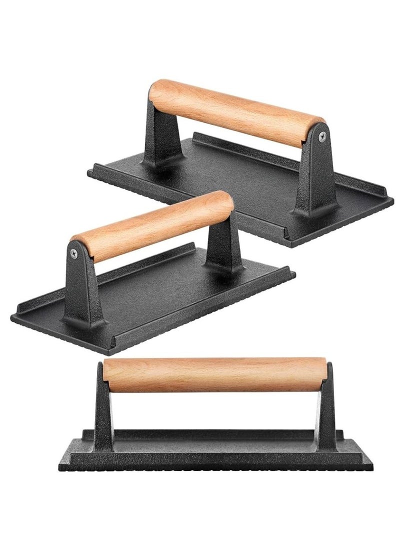 AMAR - cast iron rectangular grill press - Image 1