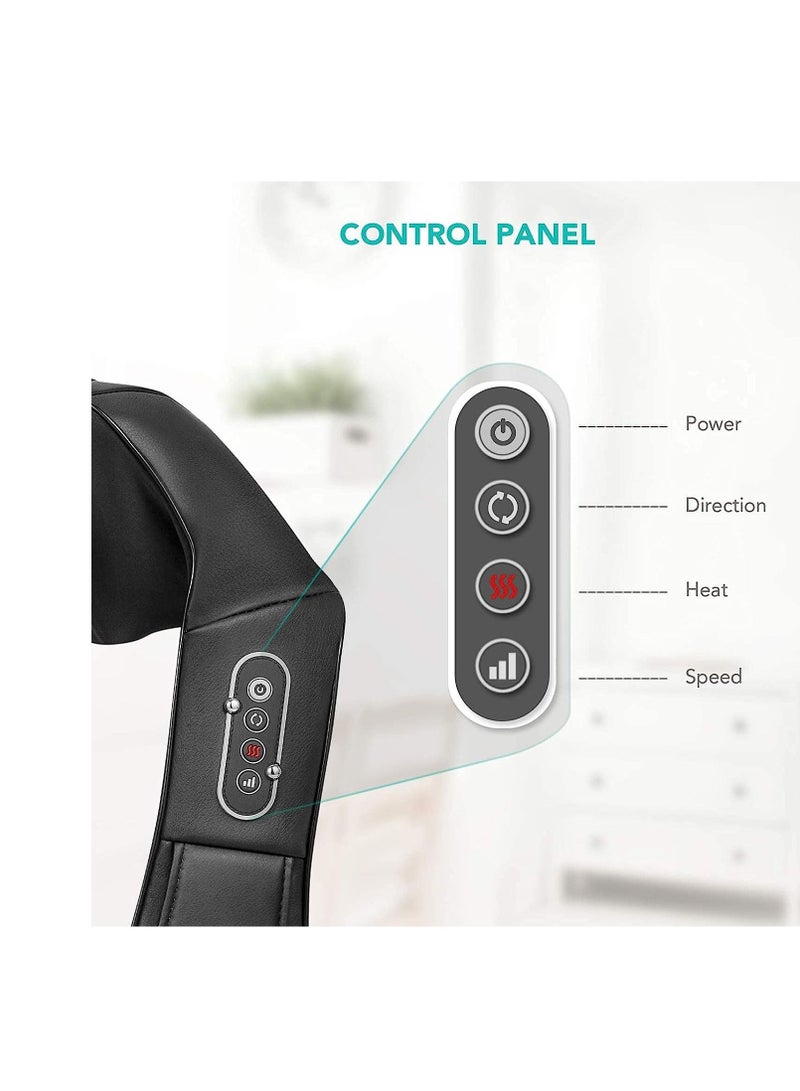 Generic Neck and shoulder massage with soothing heat, 3D electric Shiatsu back massager, deep tissue kneading massagers to relieve full-body muscle pain, and relax. - Image 4