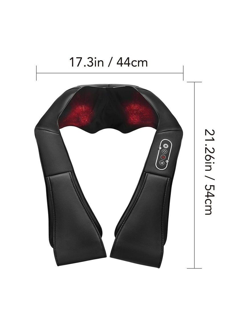 Generic Neck and shoulder massage with soothing heat, 3D electric Shiatsu back massager, deep tissue kneading massagers to relieve full-body muscle pain, and relax. - Image 2