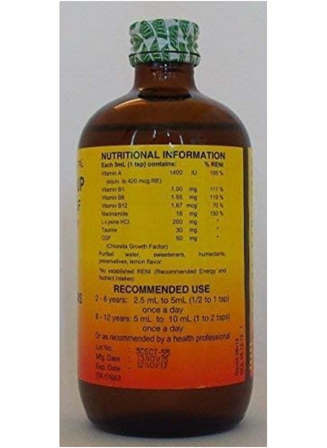 Cherifer - Taurine & Lysine Syrup With Chlorella Growth Factor 240Ml - Image 1