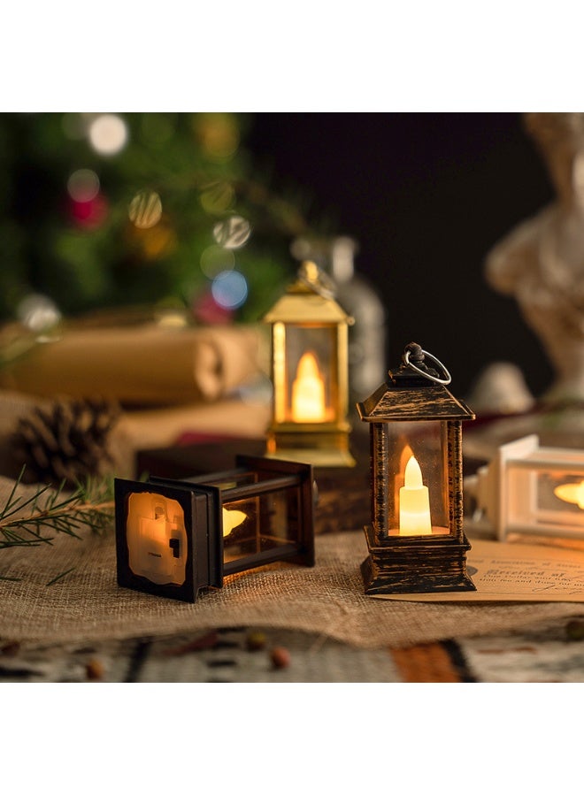 Ramadan Lantern, Ramadan Decorations Lights, Vintage LED Lantern Hollow Design Decorations for Ramadan Holiday Table Decor - Image 2