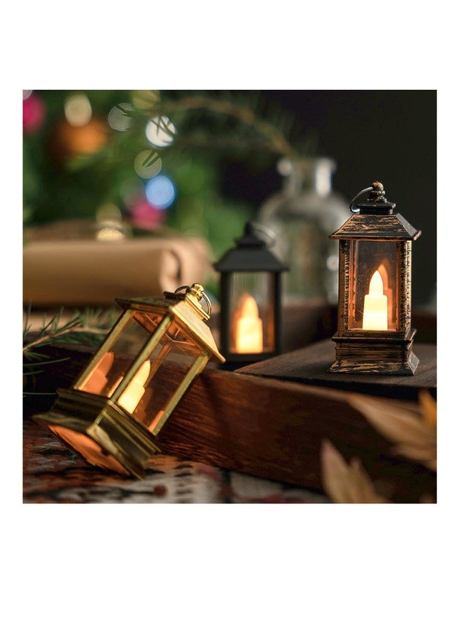 Ramadan Lantern, Ramadan Decorations Lights, Vintage LED Lantern Hollow Design Decorations for Ramadan Holiday Table Decor - Image 4
