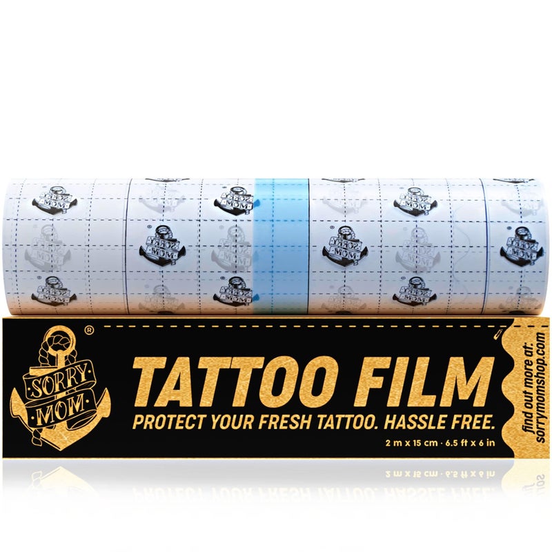 Sorry Mom Tattoo Aftercare Bandage Clear Tattoo Bandage Waterproof Adhesive Tattoo Wrap Tattoo Healing Wrap Tattoo Film Protection Second Skin Tattoo Cover 65 ft x 6 in