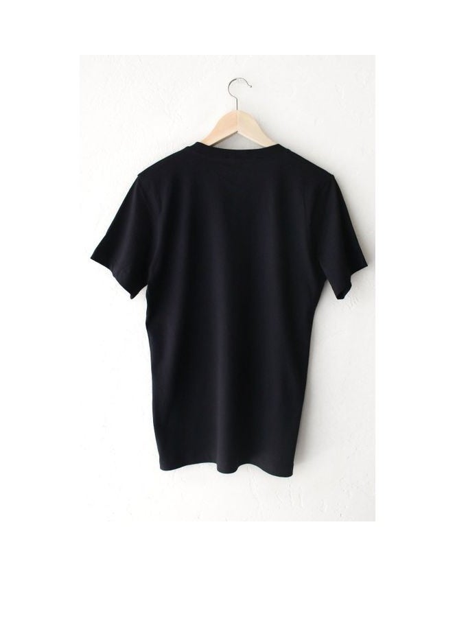 Generic - Black T-Shirt for Men and Women - 100% Cotton - "dark" - Image 1