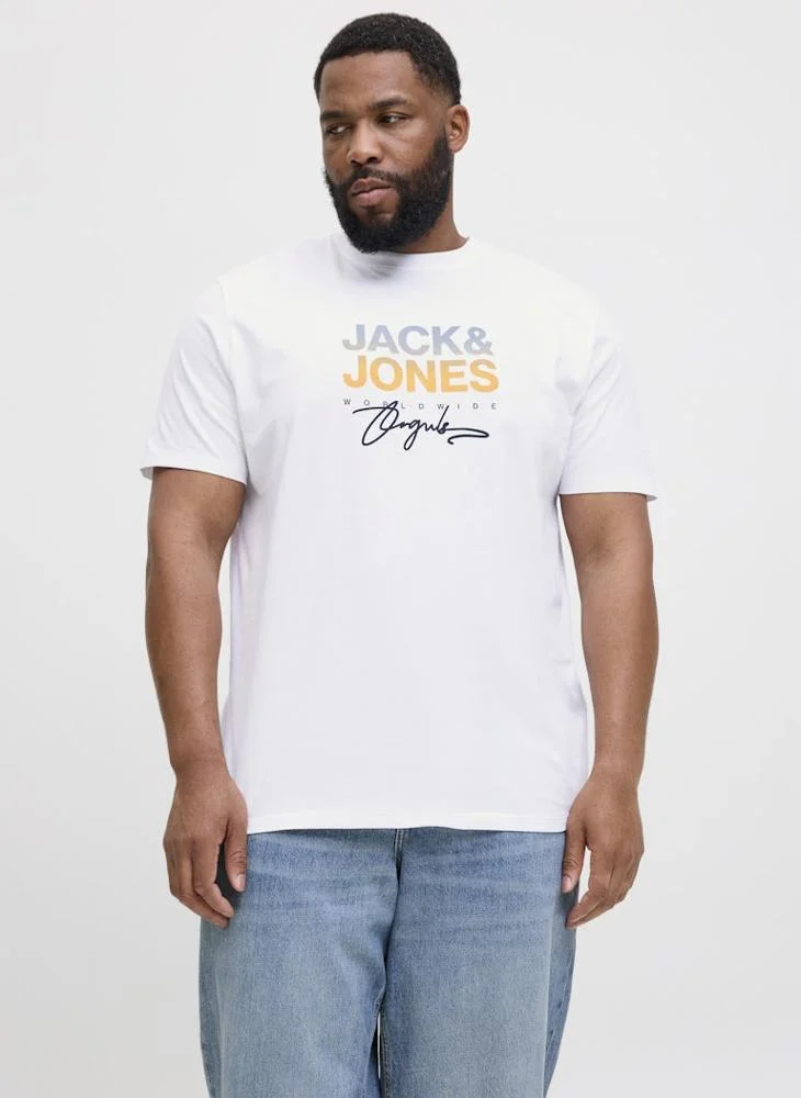 JACK & JONES Plus Size Crew Neck T-Shirt